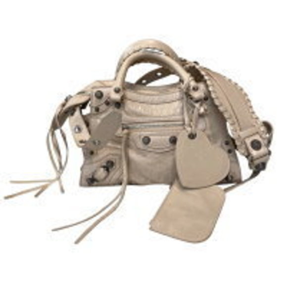 Balenciaga NEO CAGOLE Leather Handbag Beige Balenciaga - Picture 1 of 4